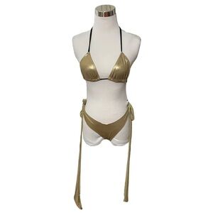 Gold 2pc Set Festy Wear